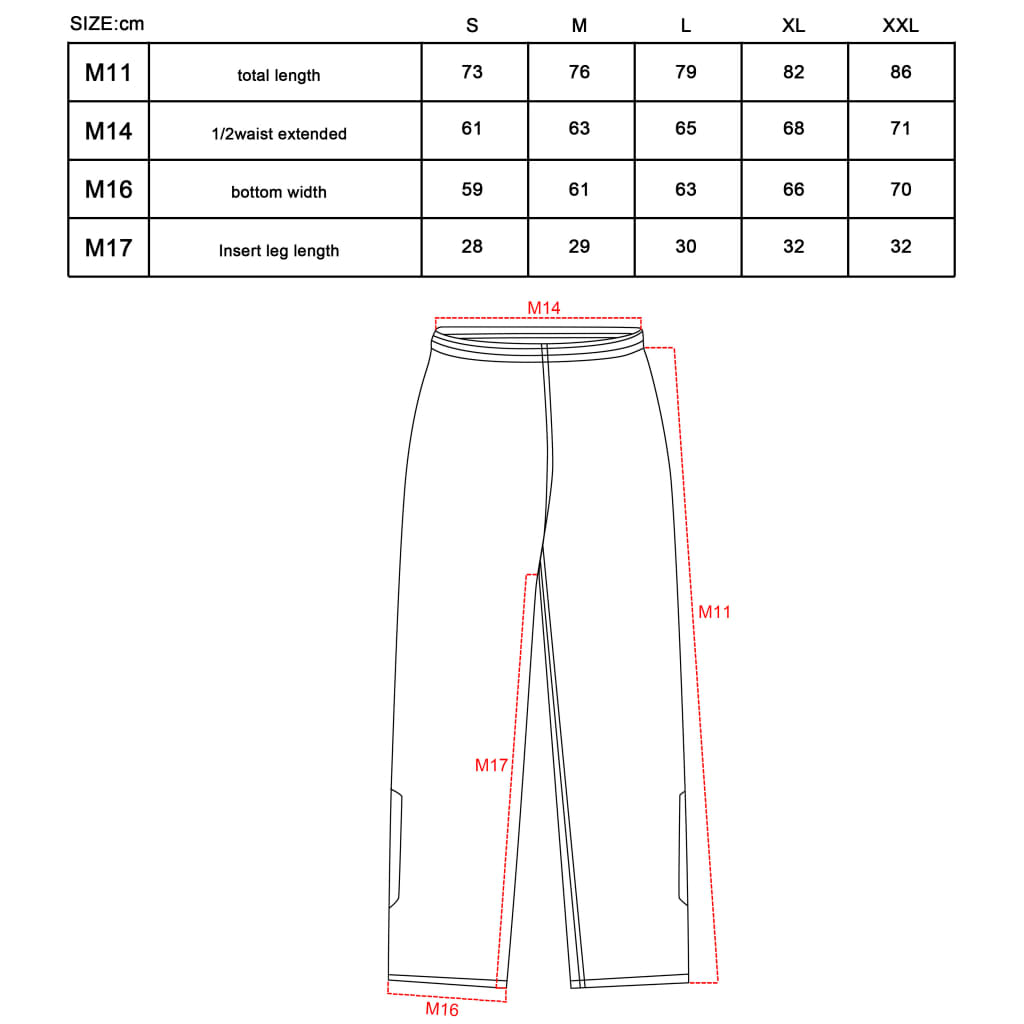 Willex Regenbroek maat XL zwart 29618