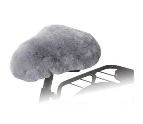 Willex Bicycle Saddle Cover Sheep Leather Grey 30135