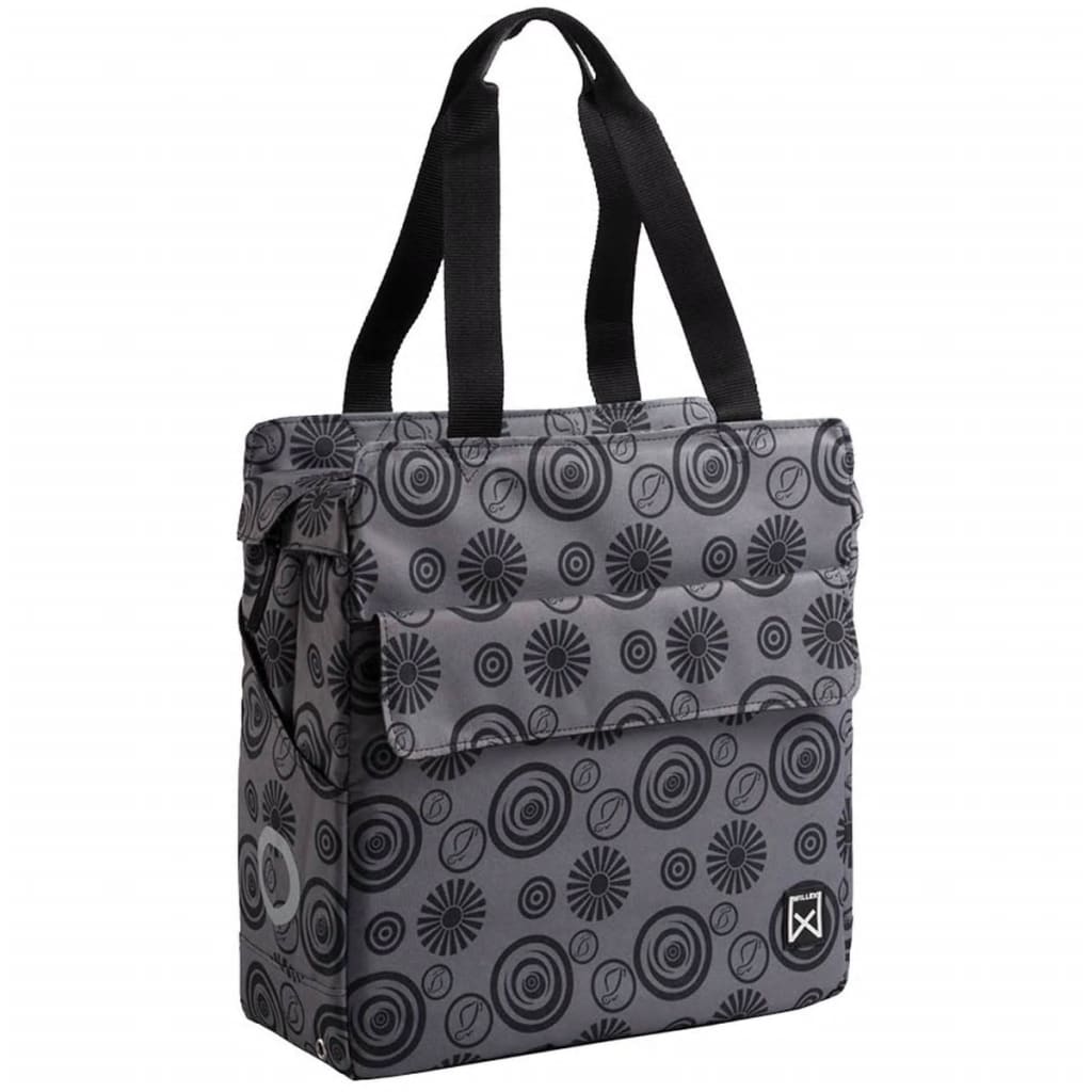 Willex Fietstas Vortex Shopper 17 L grijs en zwart 10165