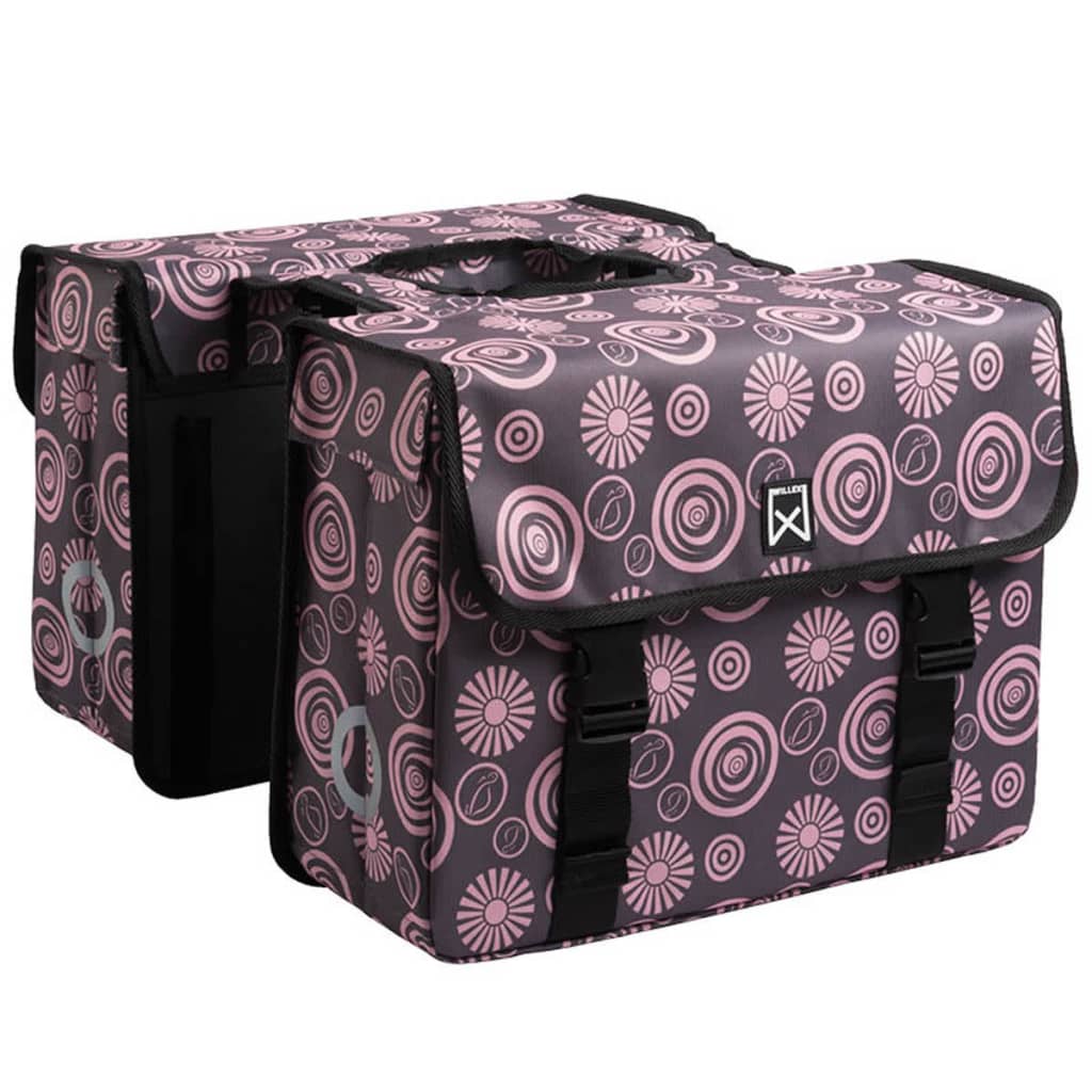 

Willex Fietstassen Vortex 36 L grijs en roze 13967