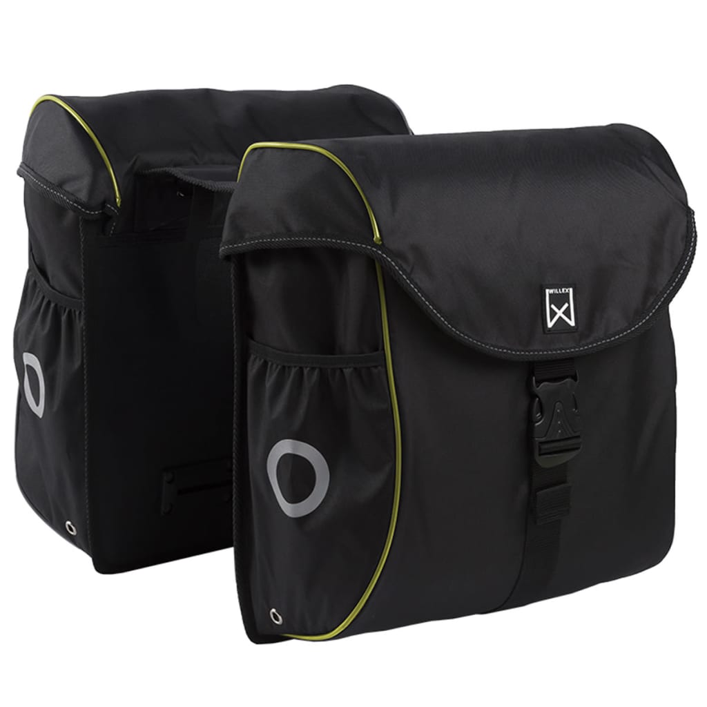 Willex Bicycle Panniers 38 L Black and Yellow 16103