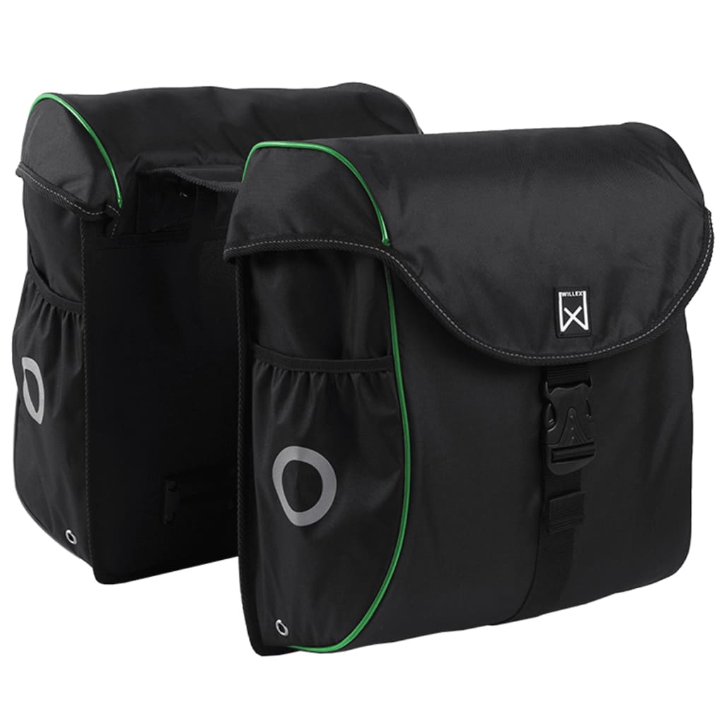 

Willex Fietstassen 38 L zwart en groen 16104