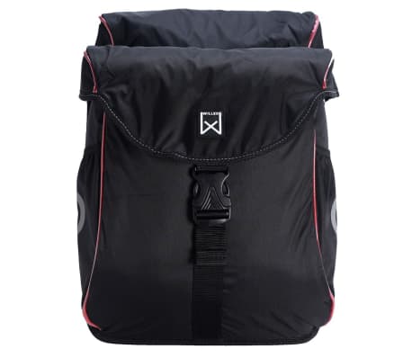 Willex Fahrradtaschen 300 Flexi 24 L Schwarz und Rot