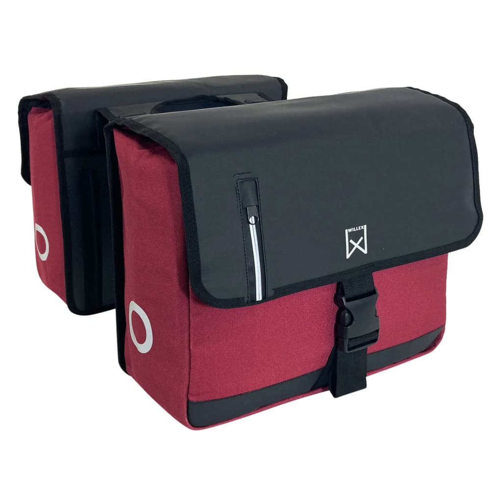 Willex Sacoches d'affaires 30 L toile rouge et noir