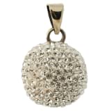 Babylonia Anhänger mit Klangkugel Glitzersteine Silbern BOLA 1 VG600