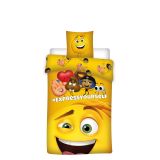 Emoji Dekbedovertrek Emoji de film 140 x 200 cm geel