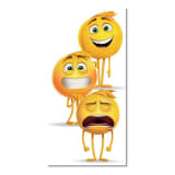 Emoji strandlaken - 100% katoen - 70x140 cm - Geel