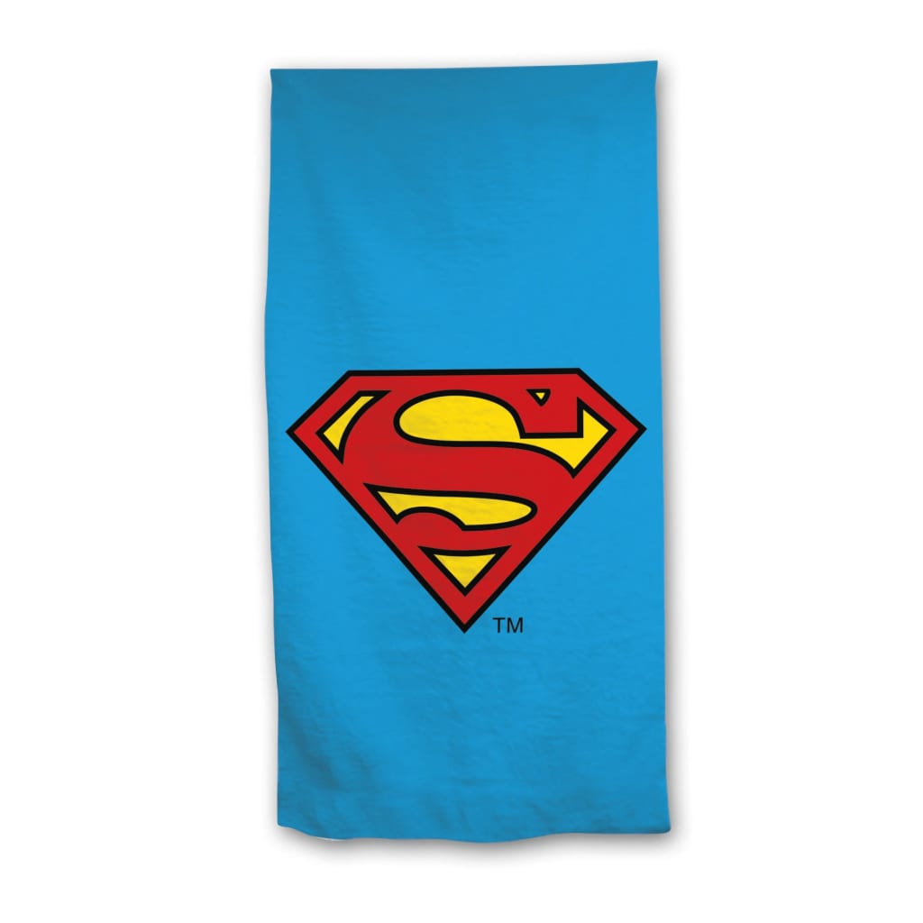 Afbeelding Marvel strandlaken Superman 140 x 70 cm blauw door Vidaxl.nl