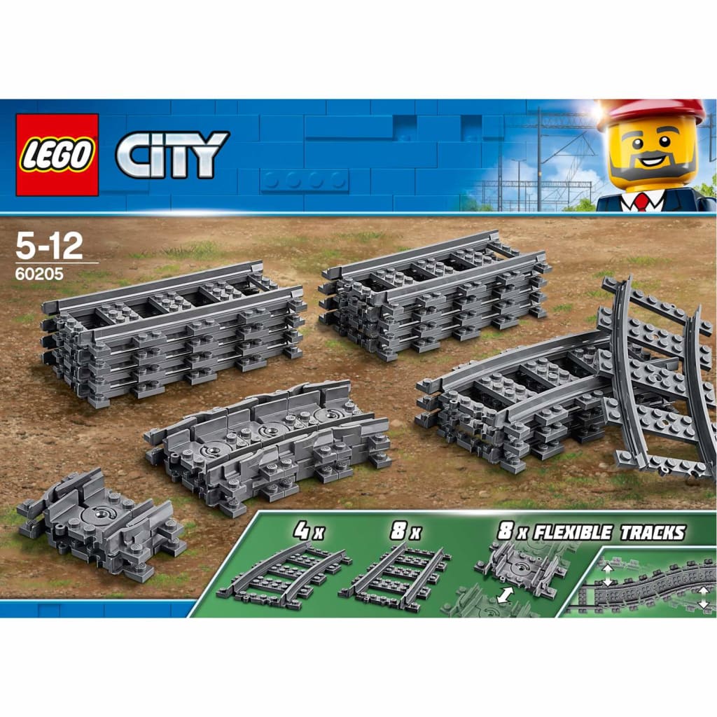 Afbeelding LEGO City 60205 Treinrail door Vidaxl.nl