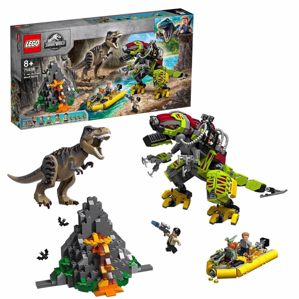 Afbeelding LEGO Jurassic World 75938 T. Rex Vs Dinomecha Gevecht (4115938) door Vidaxl.nl