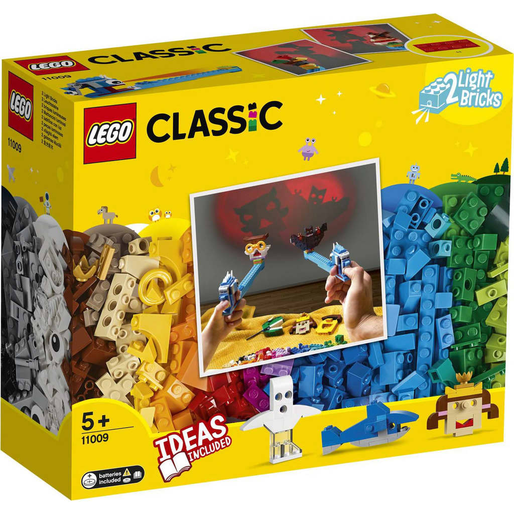 LEGO Classic 11009 Stenen Set + 2 Licht Stenen