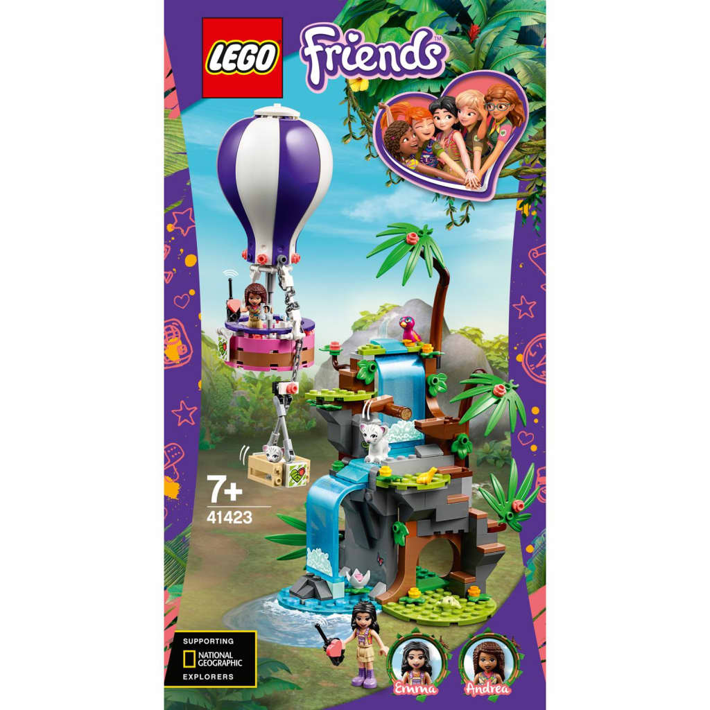 Afbeelding LEGO Friends 41423 Tijger Reddingsactie Met Luchtballon In Jungle (4111423) door Vidaxl.nl