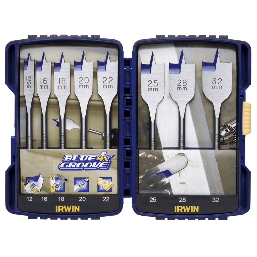 

Irwin Houtboor Blue Groove 4X 8-delige set 10506629