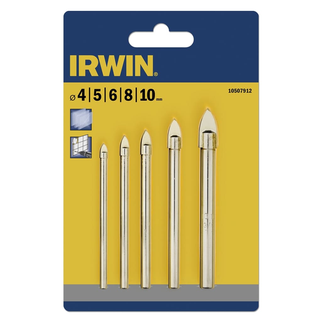 

Irwin Borenset Glas en tegel 5-delig 4/5/6/8/10 mm 10507912