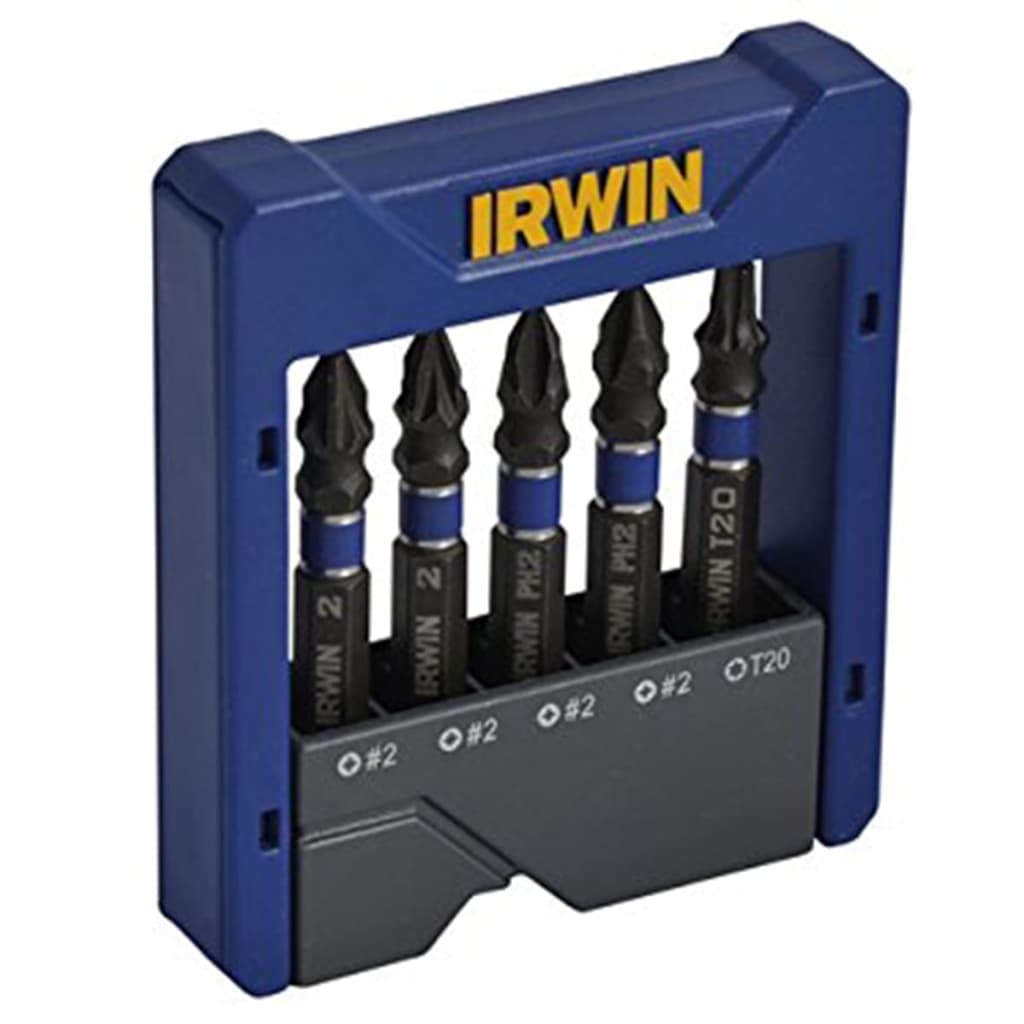 Afbeelding Irwin IMPACT 5-delig PZ PH TX POCKET schroefbitset 1923433 door Vidaxl.nl