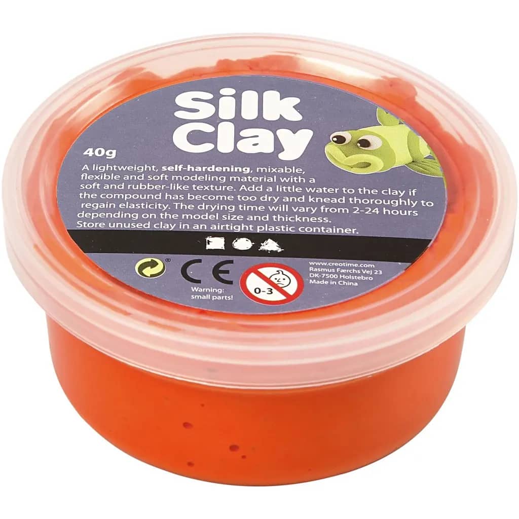 Silk Clay klei oranje 40 gram (79106)