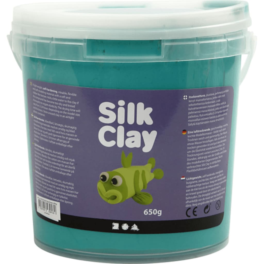 Silk Clay groen boetseermateriaal 650 gr 1 stuk