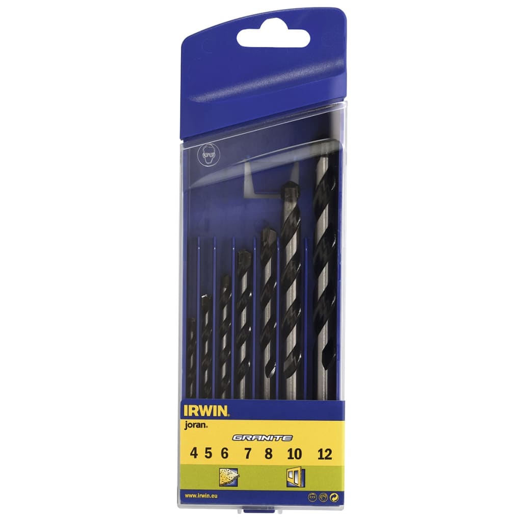 

Irwin Granietboor Bit Set 4/5/6/7/8/10/12 mm 7 stuks 10501918