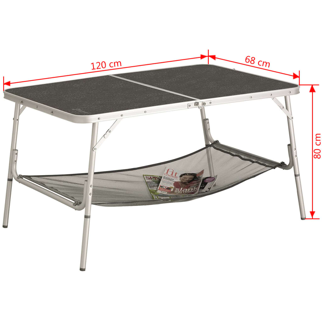 VidaXL - Outwell Klaptafel Toronto met gaas schap 120x68x80 cm 530055