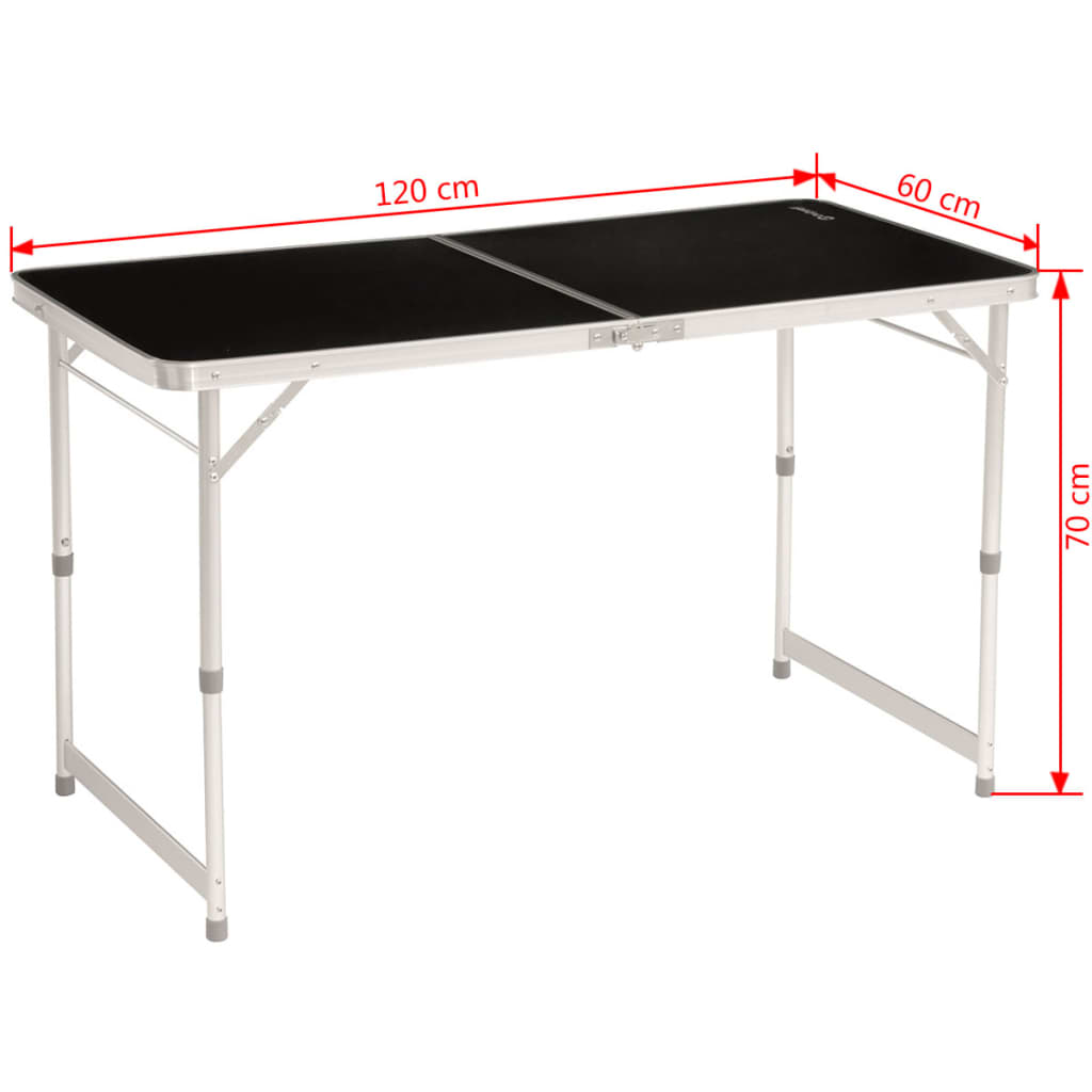 Outwell Klaptafel Colinas 120x60x70 cm zwart 530087