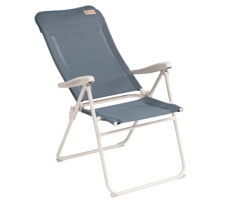 Outwell Cadeira de campismo reclinável Cromer azul oceano