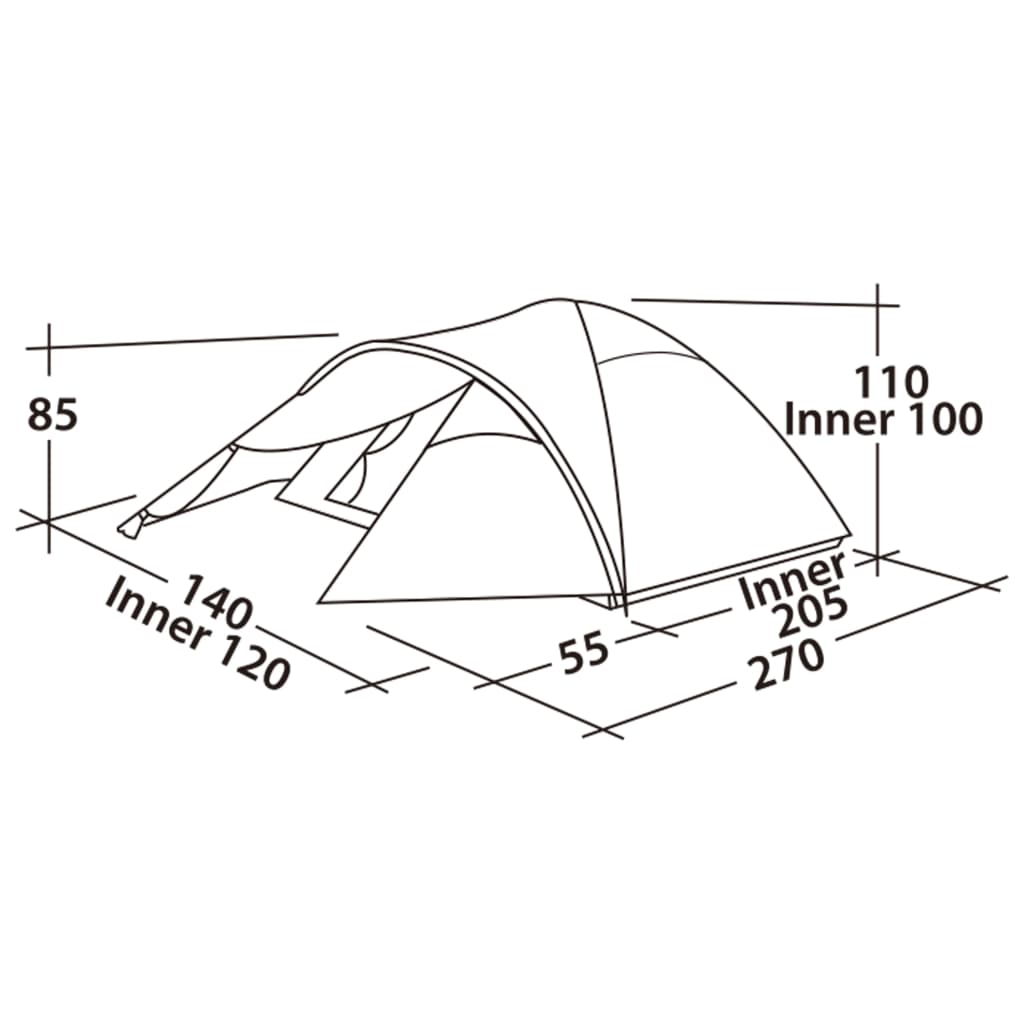 

Easy Camp Tent Quasar 200 2-persoons rustiekgroen