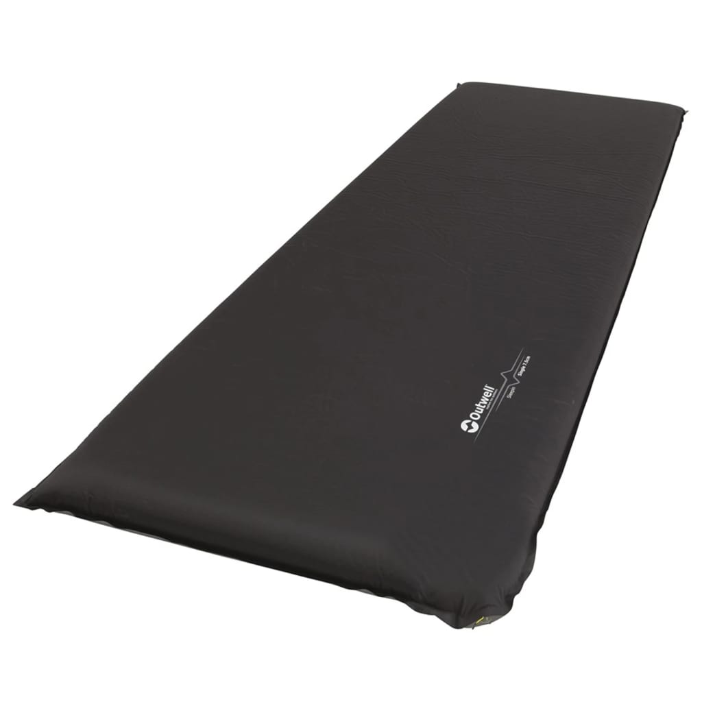 Outwell Tapis de couchage auto-gonflable Sleepin 1 place 7,5 cm Noir