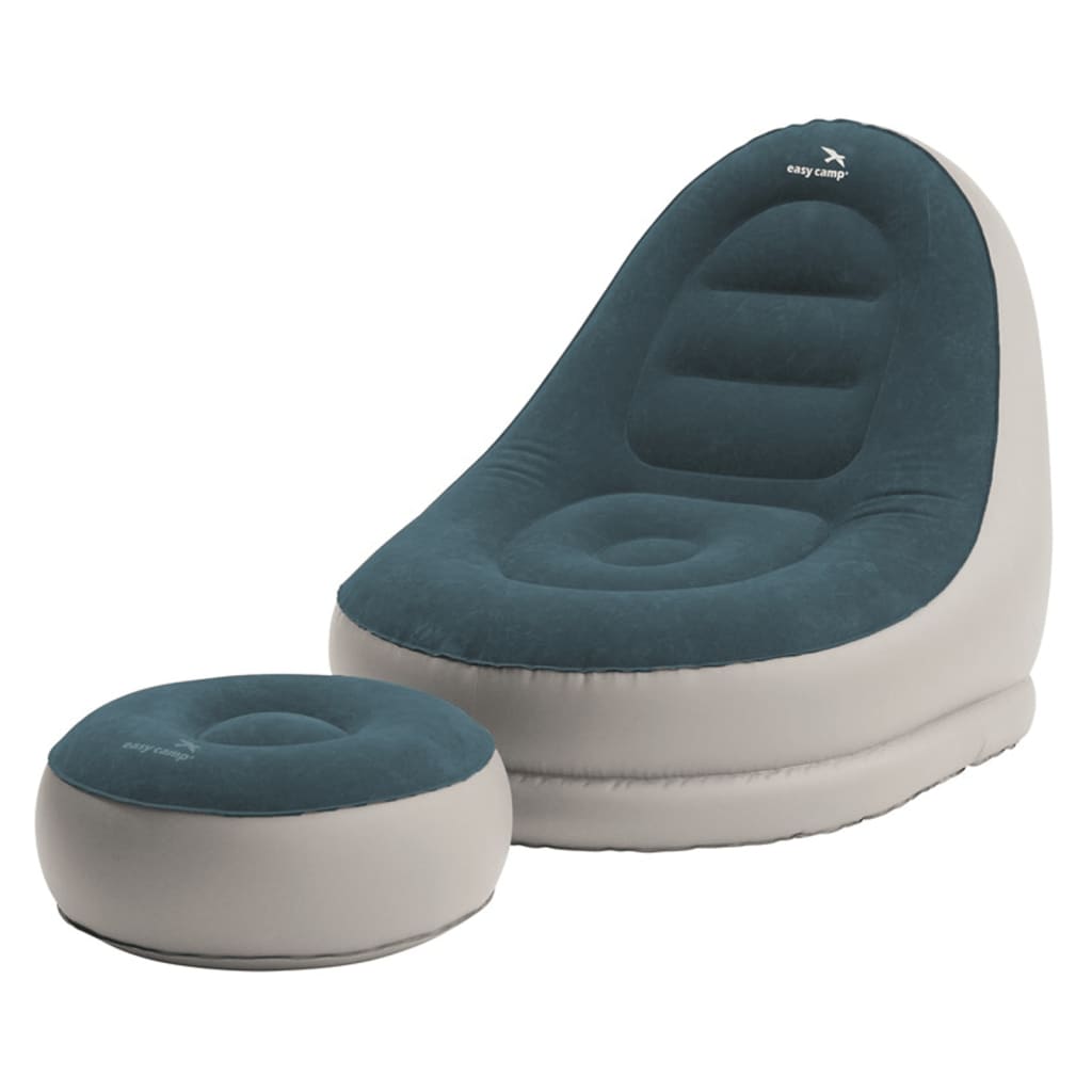 Easy Camp Aufblasbares Lounge-Set Comfy Grau und Blau