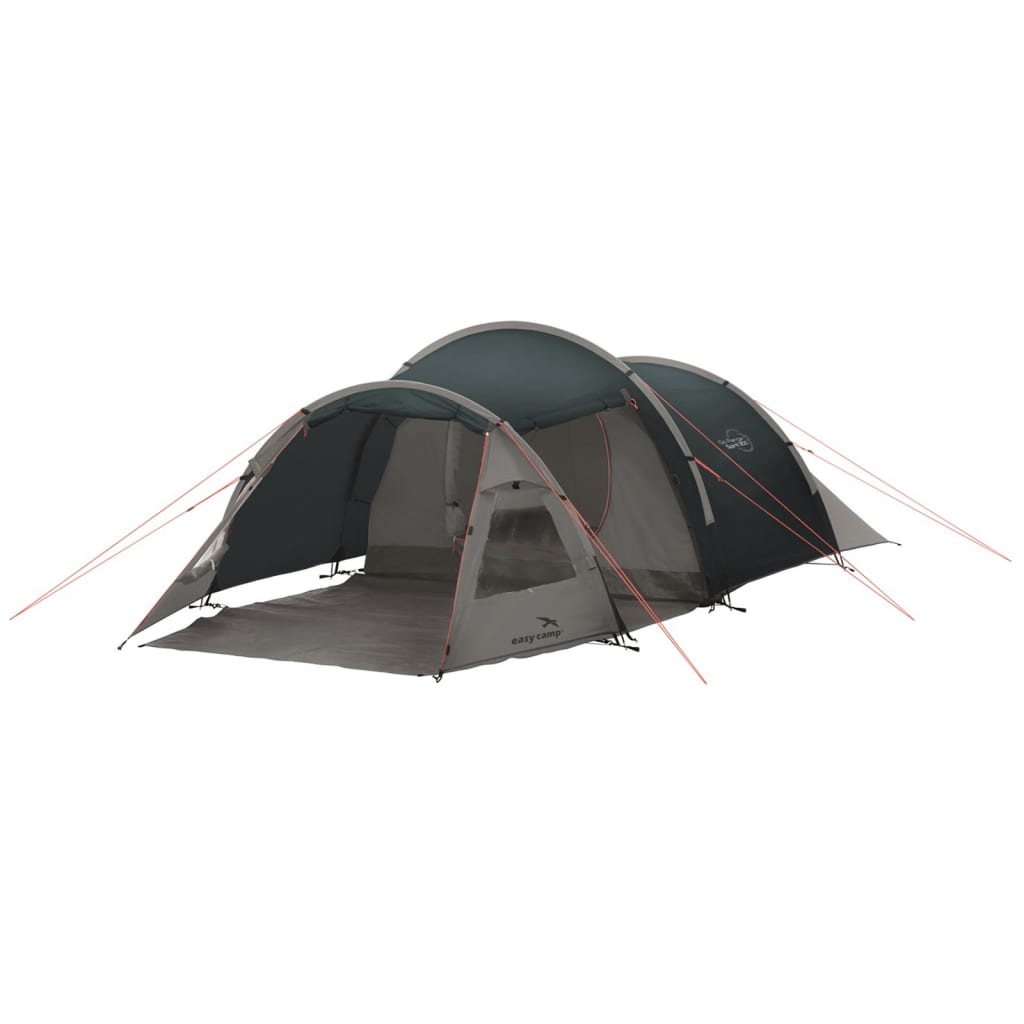 Easy Camp Tente tunnel Spirit 300 3 places Gris acier et bleu