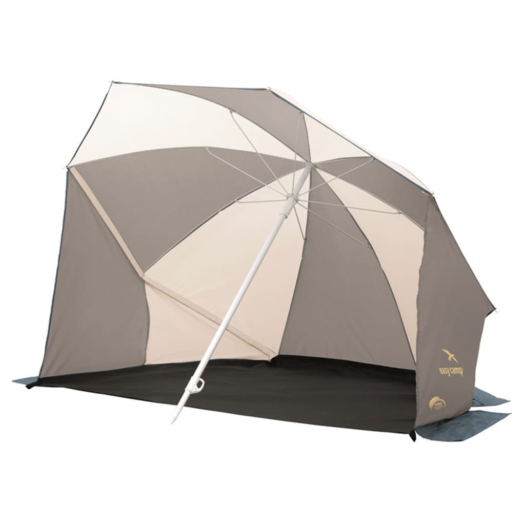 Easy Camp læsejl med parasol Coast grå og sandfarvet