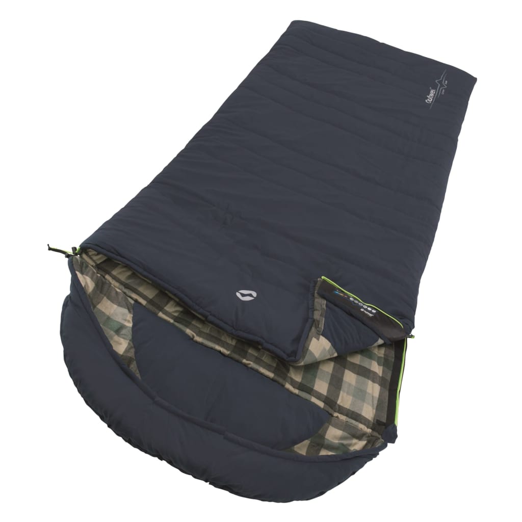 7: Outwell sovepose Camper Lux højresidet lynlås mørkeblå