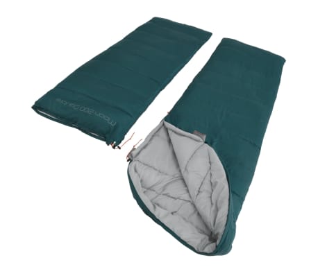 Easy Camp Saco de dormir doble Moon 200 verde azulado