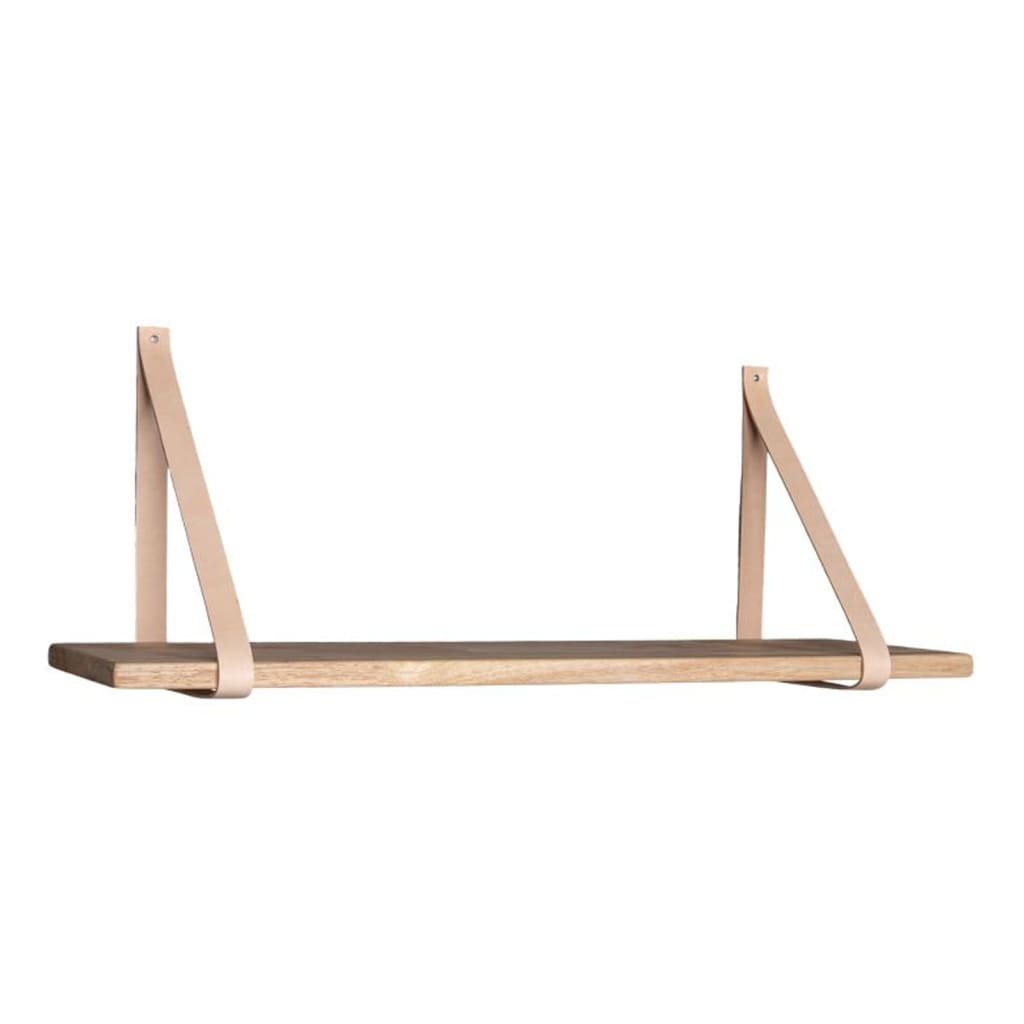 House Nordic Shelf with Leather Straps Lila Nature