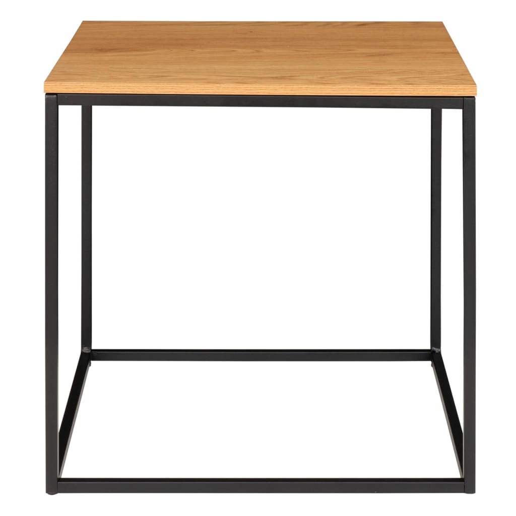 House Nordic Side Table Avery Oak and Black