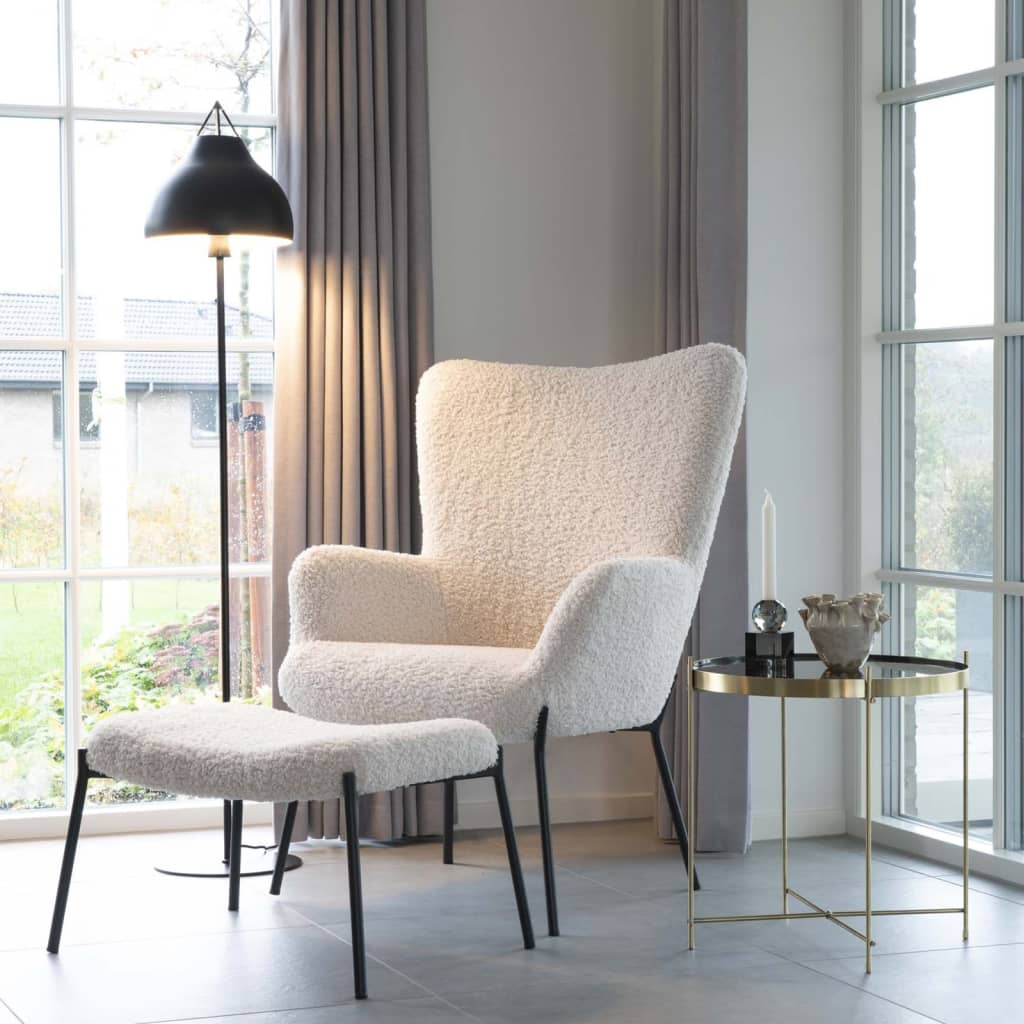 House Nordic Couchtisch Scarlett 48x 48 cm Rund Messing