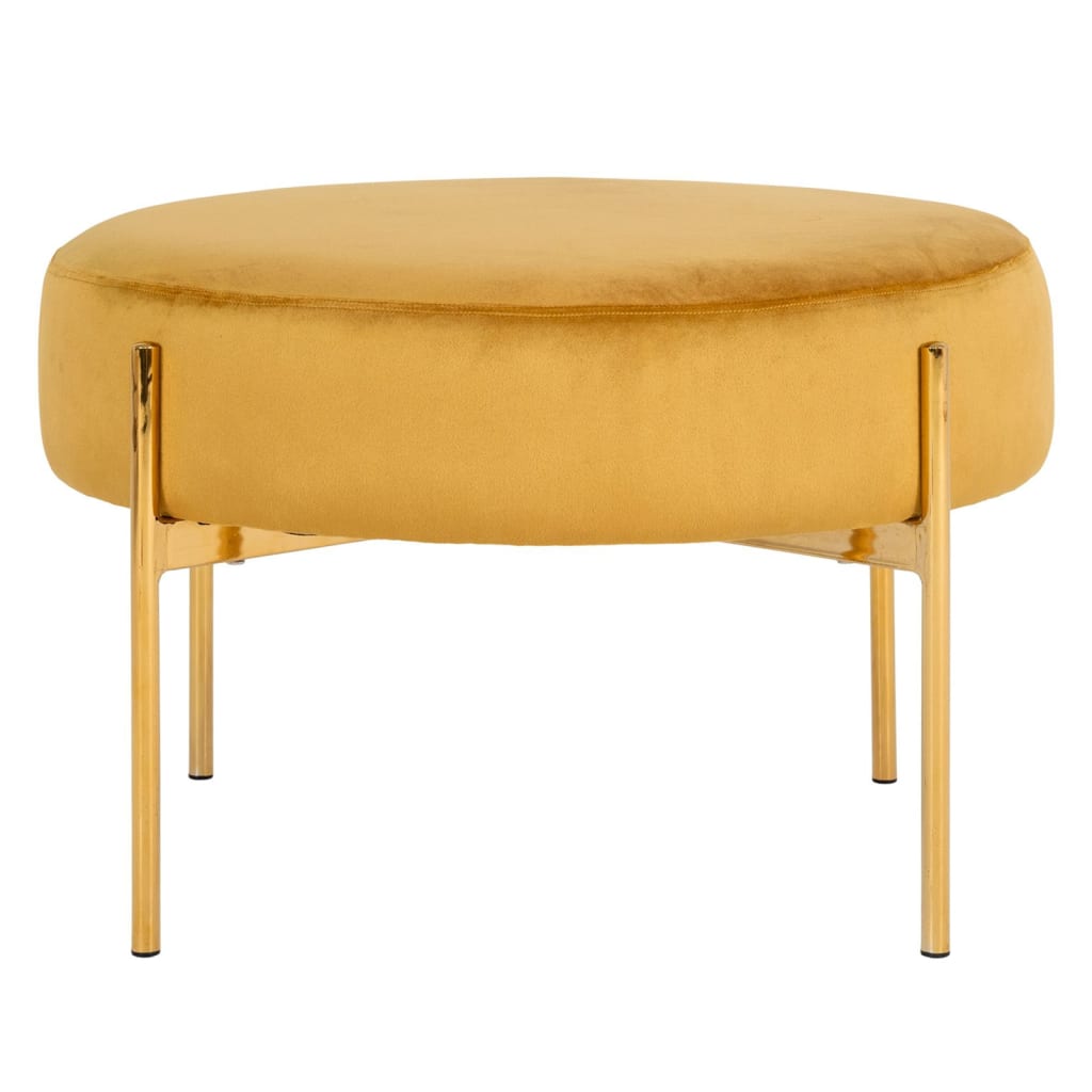 House Nordic Pouf Evie Giallo Senape