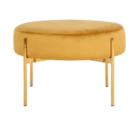 House Nordic Pouf Evie Mustard Yellow