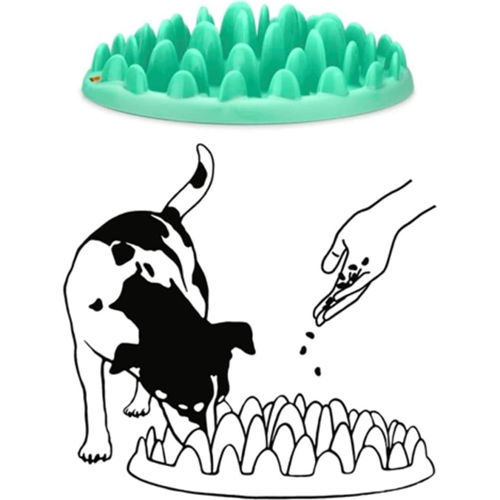 VidaXL - Northmate Slow feeder voor honden turquoise 40x30x10 cm 44078