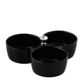 Cuenco decorativo negro POIX TRIPLE