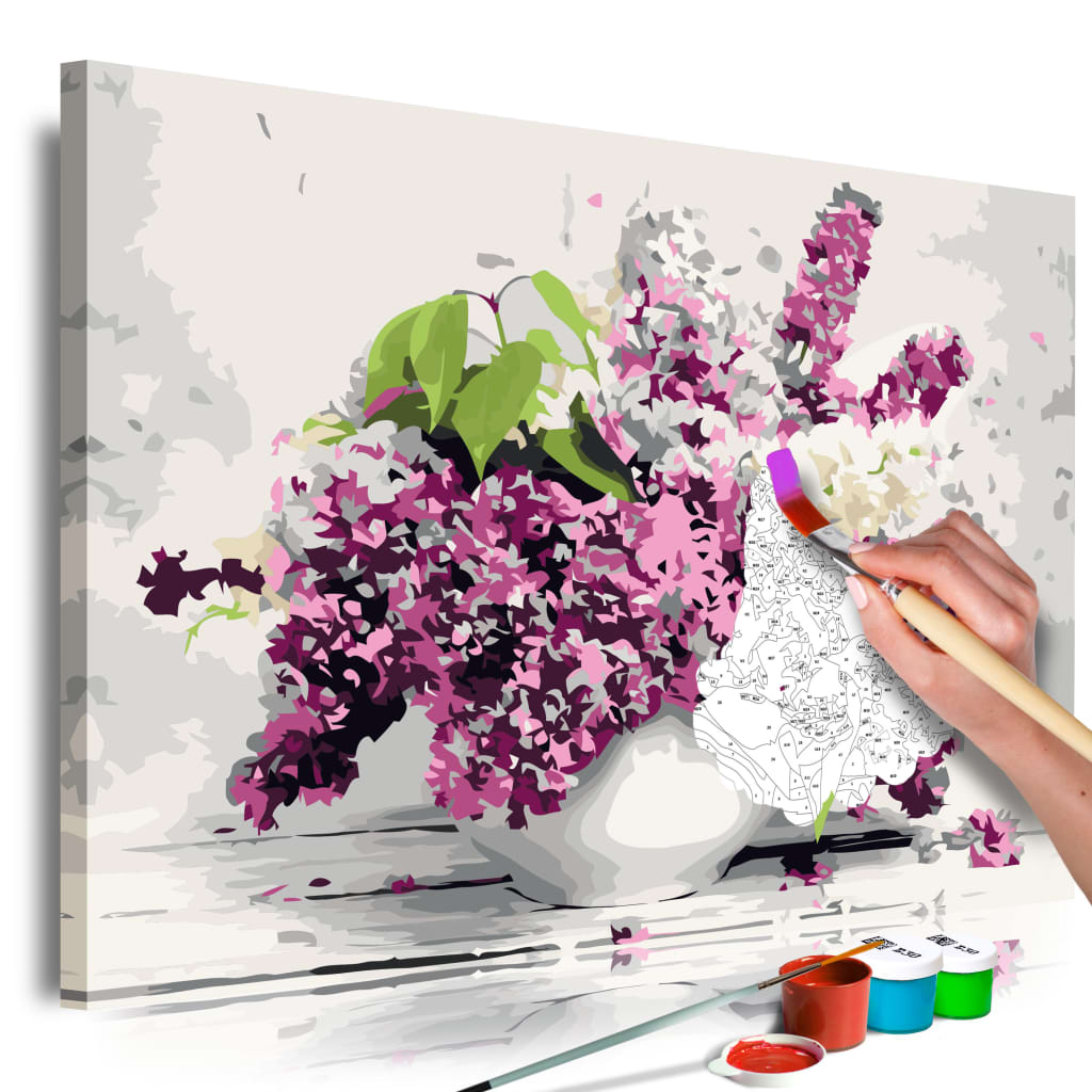 Overig Artgeist Doe-het-zelf op canvas schilderen - Vase and Flowers 60x40