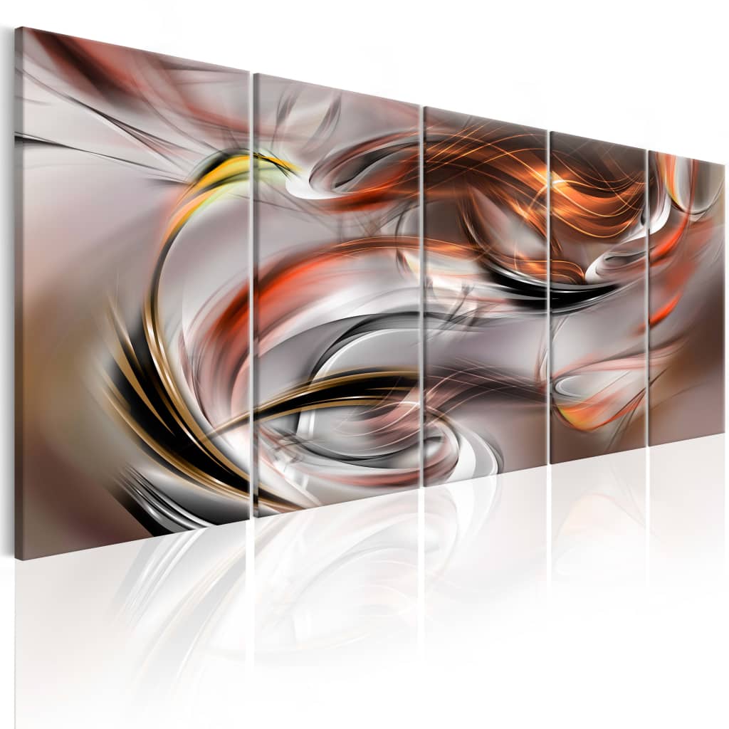 Overig Artgeist Schilderij - Orange Chaos 200x80 200x80 - Artgeist Schilderij