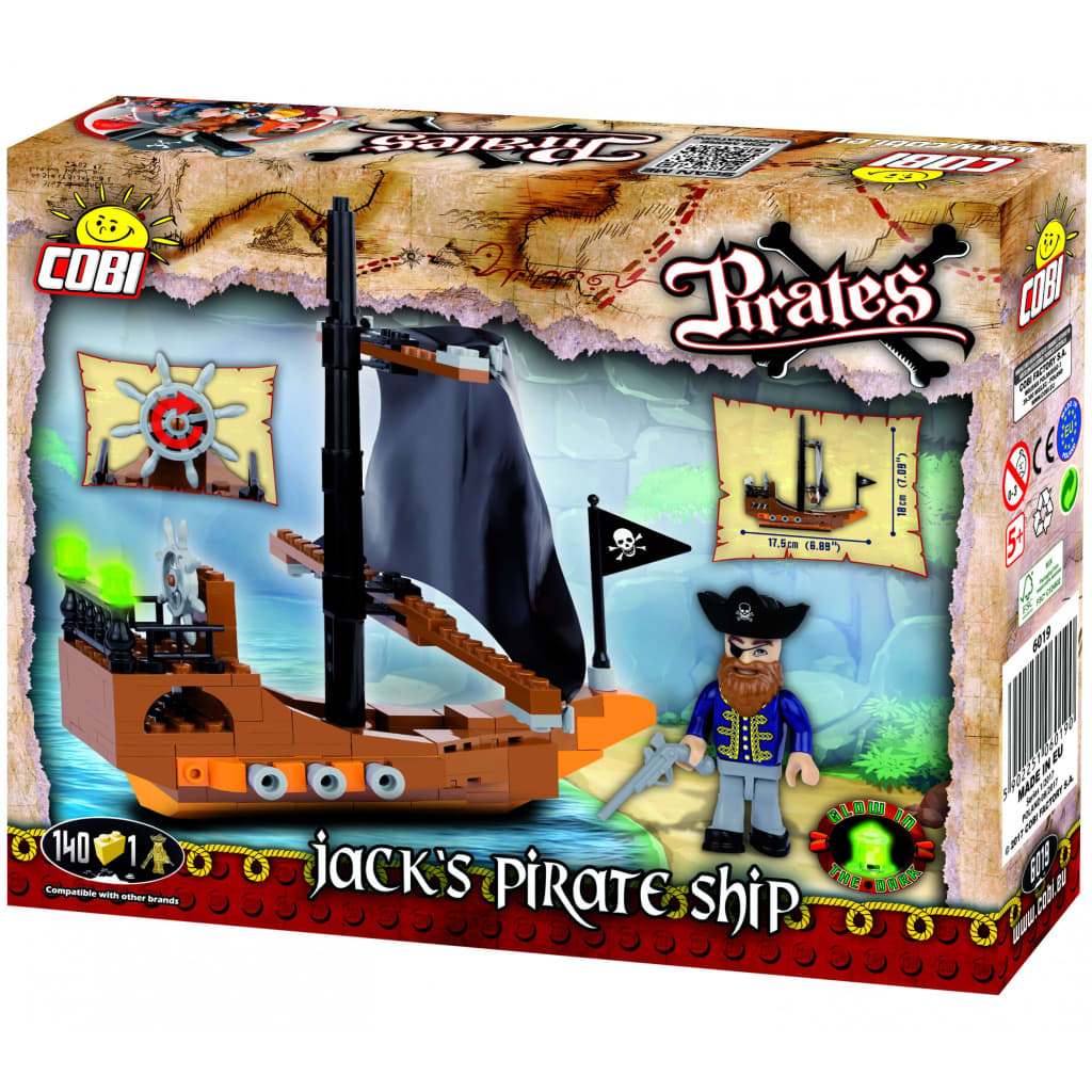Cobi Pirates bouwset Jack's pirate ship 141-delig (6019)