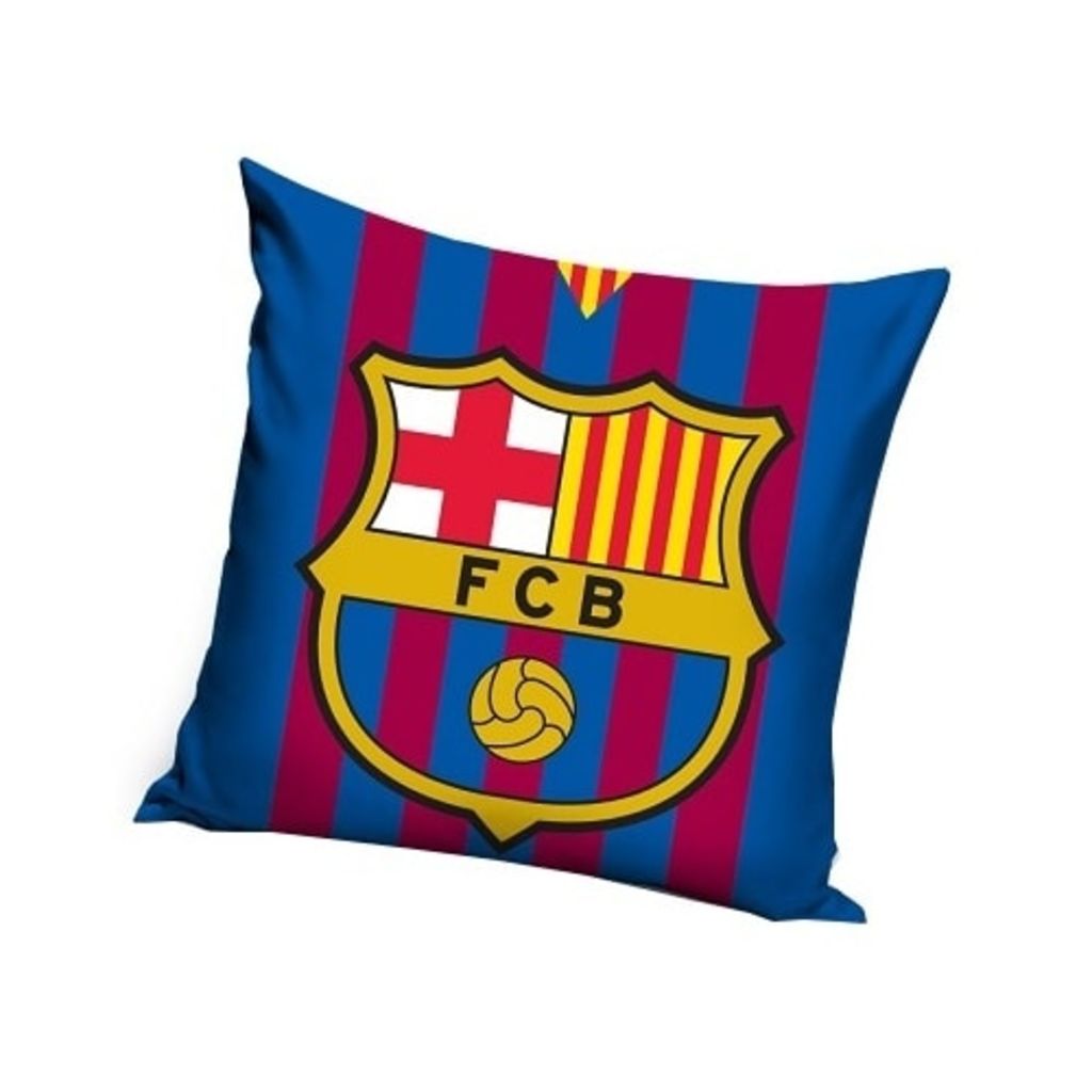 FC Barcelona kussen logo 40 x 40 cm rood/blauw