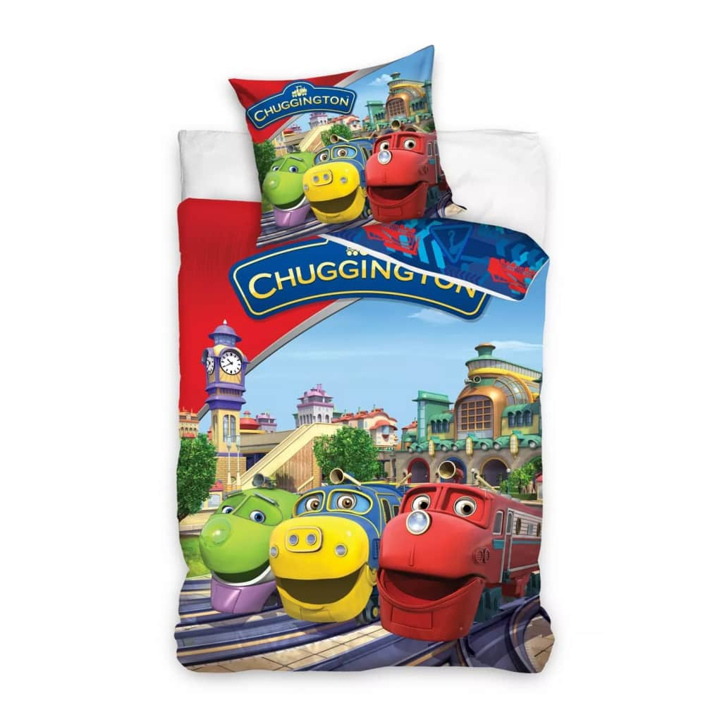 Carbotex Dekbedovertrek Chuggington - 3 treinen 160 x 200 cm