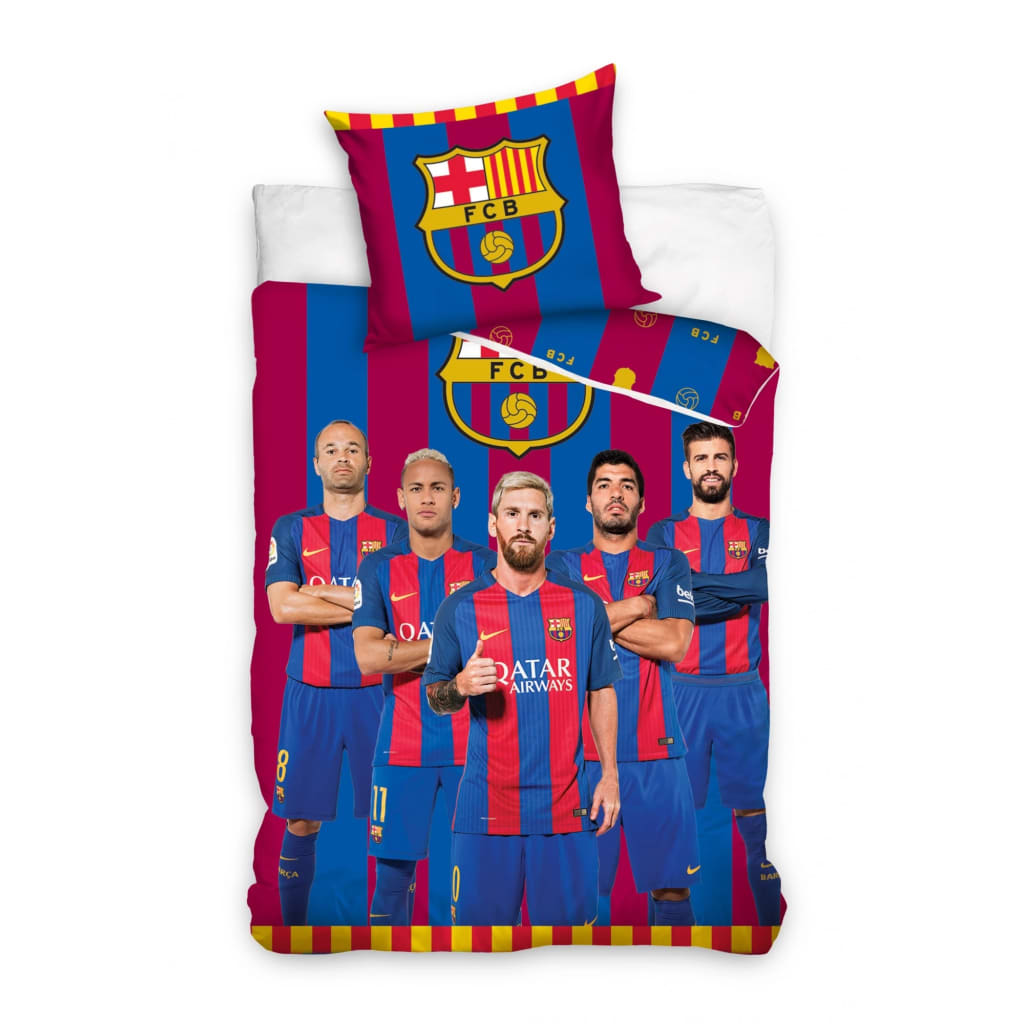 Carbotex Dekbedovertrek FC Barcelona - spelers 160 x 200 cm