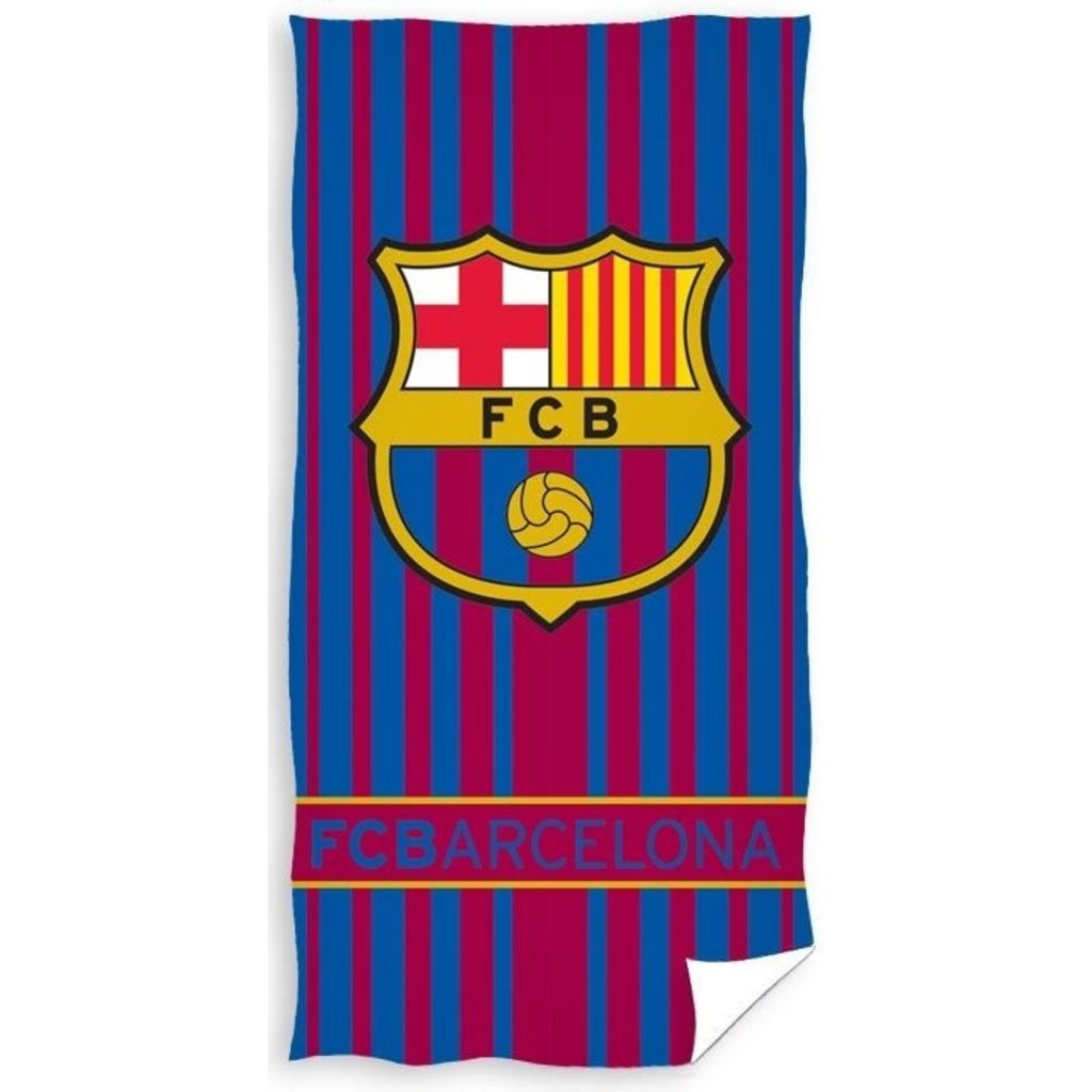 FC Barcelona badlaken logo rood/blauw 70 x 140 cm