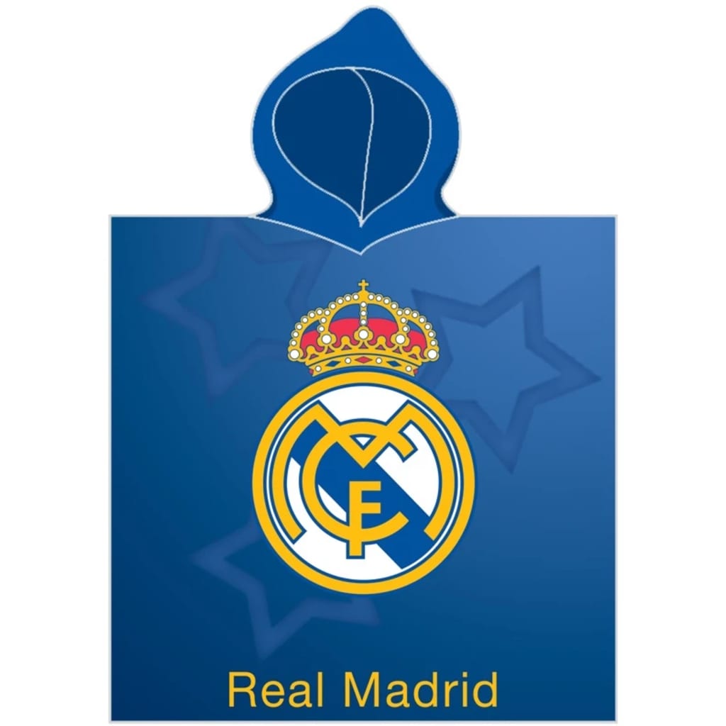 Real Madrid badponcho Logo junior blauw