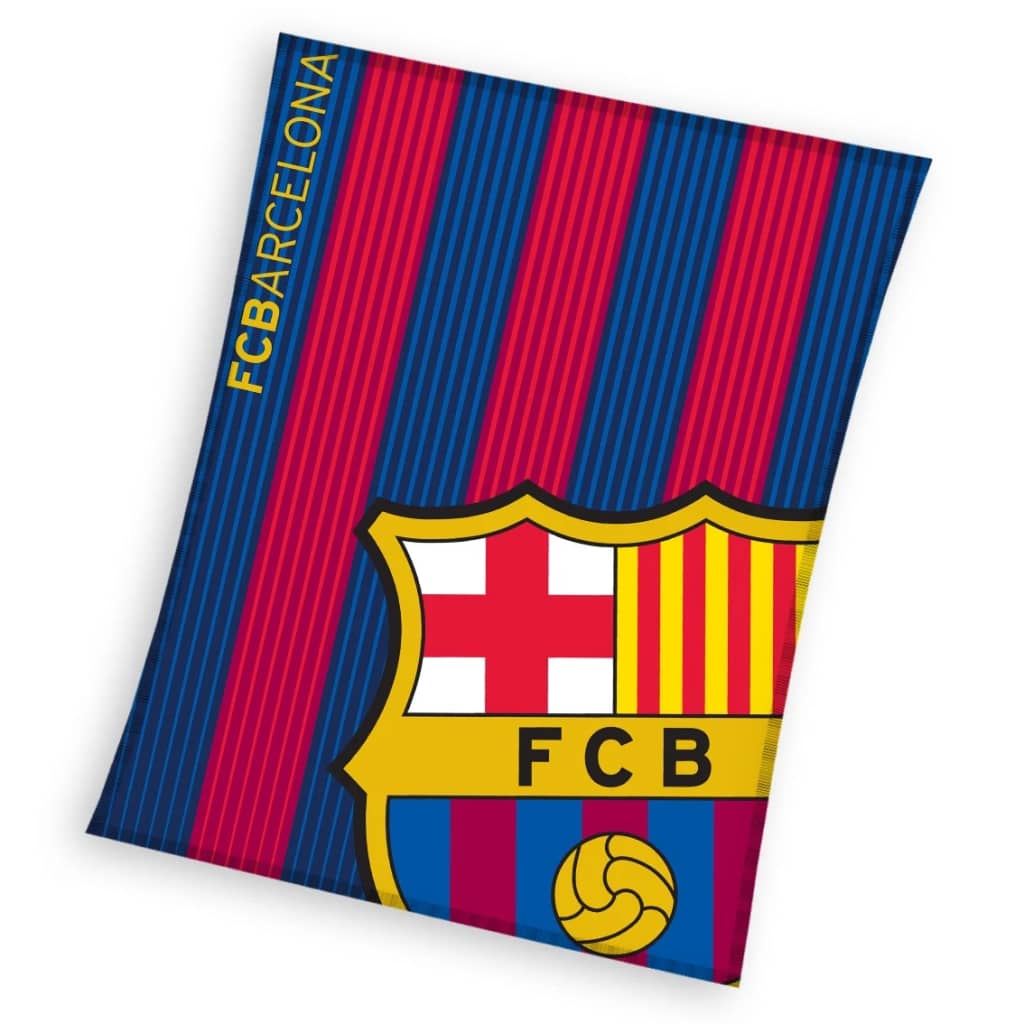 FC Barcelona fleece-deken blauw/rood 130 x 160 cm