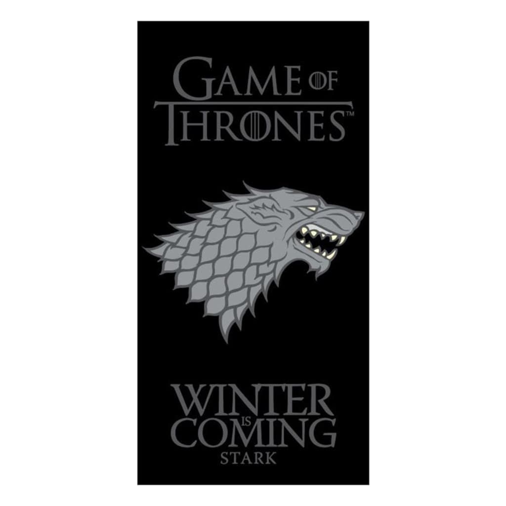 Game of Thrones Strandlaken Winter is Coming - Zwart