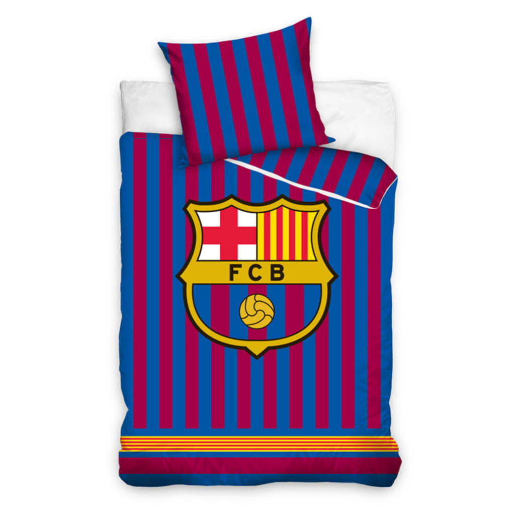 FC Barcelona dekbedovertrek Striped - Rood/Blauw - 140x200 cm